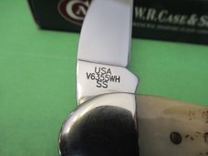 Case XX 2002 Vintage Bone Seahorse Whittler  Pattern # V6355WH SS