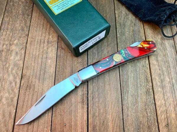 Canal Street Cutlery Pinch Lockback Candy Christmas Ribbon Acrylic Canal Street Cutlery Pinch Lockback Candy Christmas Ribbon Acrylic
