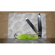 Case xx USA #6254 TRAPPER Lime Green Bone Limited xx Edition Knife New w/box