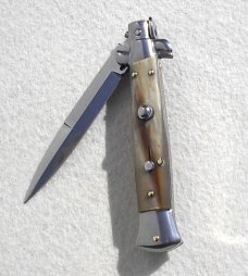 NEW FRANK BELTRAME 9" GENUINE FRENCH BOVINE HORN ITALIAN STILETTO