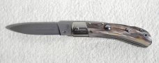 NOS AKC ITALIAN CLASSIC SPEED HUNTER GENUINE BRAZILIAN HORN NICKEL SILVER BOLSTERS 
