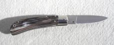 NOS AKC ITALIAN CLASSIC SPEED HUNTER GENUINE BRAZILIAN HORN NICKEL SILVER BOLSTERS 
