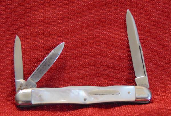  VINTAGE SIMMONS HDWE. CO. GERMANY GENUINE PEARL SWELLCENTER CONGRESS WHITTLER  KNIFE 1890-1915