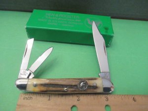 Hen & Rooster Stag Handle Whittler Pattern # 323 DS
