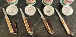 Great Eastern Cutlery #052121SS (Stainless Steel) Keychain Knife, Stag Handle, New (GEC 05) 