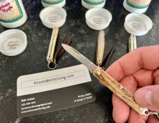 Great Eastern Cutlery #052121SS (Stainless Steel) Keychain Knife, Stag Handle, New (GEC 05) Great Eastern Cutlery #052121SS (Stainless Steel) Keychain Knife, Stag Handle, New (GEC 05)