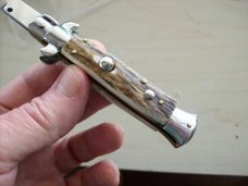 Renzo Beltrame Rare 7" Genuine Stag Italian Stiletto Renzo Beltrame Rare 7" Genuine Stag Italian Stiletto