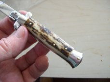 Renzo Beltrame Rare 7" Genuine Stag Italian Stiletto Renzo Beltrame Rare 7" Genuine Stag Italian Stiletto