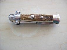 Renzo Beltrame Rare 7" Genuine Stag Italian Stiletto Renzo Beltrame Rare 7" Genuine Stag Italian Stiletto