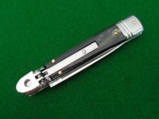 AKC Italy Brazilian Cow Horn Lever Lock Switchblade MINT !