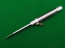 AKC Italy Brazilian Cow Horn Lever Lock Switchblade MINT !