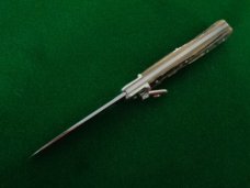 c. 1980's DISCONTINUED BOKER 715 STAG Lever Lock Automatic MINT