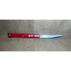 Bright red EdgeMaster automatic fishtail knife. Bright red EdgeMaster automatic fishtail knife.