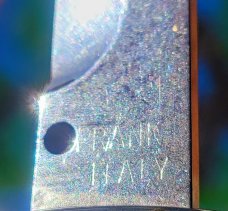 28cm Frank Beltrame Abalone Swing Guard 28cm Frank Beltrame Abalone Swing Guard
