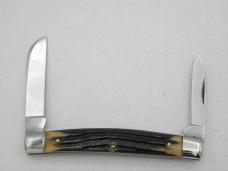 Queen Cutlery #15 half congress:  3 7/16” closed, 1958 – 1960, genuine Winterbotton bone handles,  