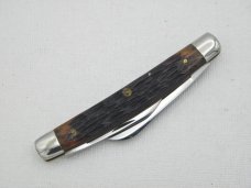 Queen Cutlery #15 half congress - Rare:  3 7/16” closed, early 1950s, genuine Roger bone handles