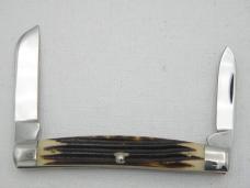 Queen Cutlery #15 half congress:  3 7/16” closed, 1958 – 1960, genuine Winterbotton bone handles
