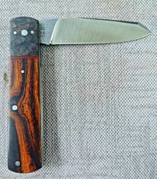 Jason LeClair Custom Native..Ironwood and Copper CF..Cpm154...3 7/8" closed...maker's package Jason LeClair Custom Native..Ironwood and Copper CF..Cpm154...3 7/8" closed...maker's package