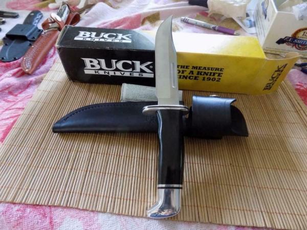 Mint in box-Buck #119 Fixed blade knife with original box and sheath