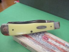 Case XX 2018 Yellow Derlin Trapper with Clip Pattern # 3254C  CV