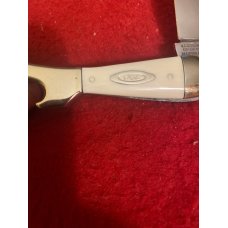 W R Case & Sons Cutlery Co I-197 Solingen Gernany Imitation Ivory Boot Knife With Single Blade W R Case & Sons Cutlery Co I-197 Solingen Gernany Imitation Ivory Boot Knife With Single Blade