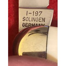 W R Case & Sons Cutlery Co I-197 Solingen Gernany Imitation Ivory Boot Knife With Single Blade W R Case & Sons Cutlery Co I-197 Solingen Gernany Imitation Ivory Boot Knife With Single Blade