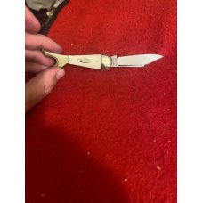 W R Case & Sons Cutlery Co I-197 Solingen Gernany Imitation Ivory Boot Knife With Single Blade W R Case & Sons Cutlery Co I-197 Solingen Gernany Imitation Ivory Boot Knife With Single Blade