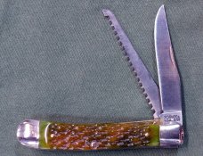 Customized Schrade 97OT Buzzsaw Trapper