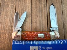 Schatt and Morgan Canoe Whittler Autumn Colored Honeycomb Jigged Bone Schatt and Morgan Canoe Whittler Autumn Colored Honeycomb Jigged Bone