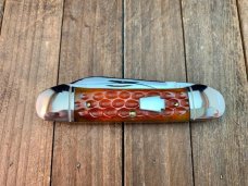 Schatt and Morgan Canoe Whittler Autumn Colored Honeycomb Jigged Bone Schatt and Morgan Canoe Whittler Autumn Colored Honeycomb Jigged Bone