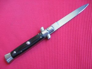 Vintage 1960's Italian Button Open / Close Stiletto Switchblade Knife