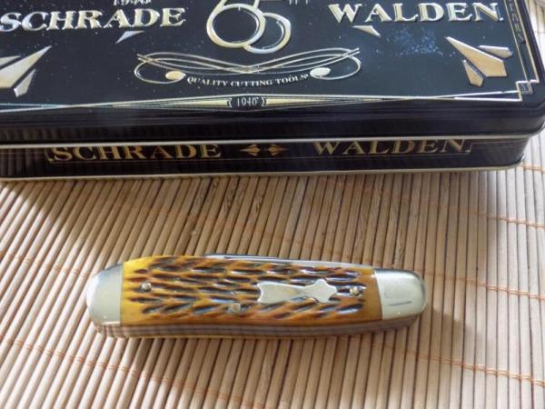 New Schrade Walden Anniversary Knife #295 with original Tin