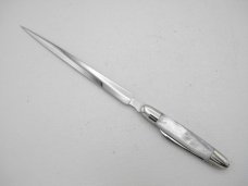 Schatt & Morgan Letter Opener with Pearl handles: since 2000, 8 ½” overall and a 2” pen blade, SXM Schatt & Morgan Letter Opener with Pearl handles: since 2000, 8 ½” overall and a 2” pen blade, SXM