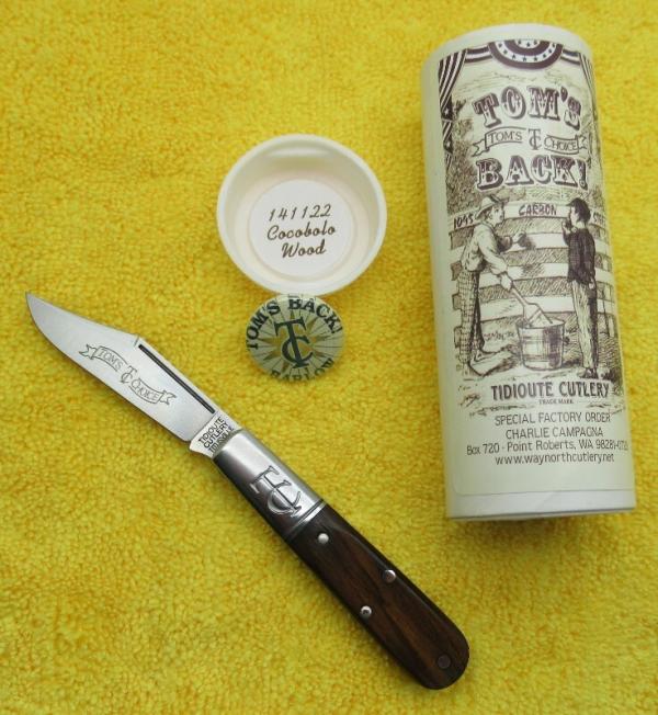 Great Eastern Cutlery Tom's Back! Barlow Knife. 141122 with Cocobolo Wood. SFO ................(TOM)