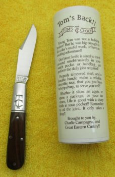 Great Eastern Cutlery Tom's Back! Barlow Knife. 141122 with Cocobolo Wood. SFO ................(TOM)