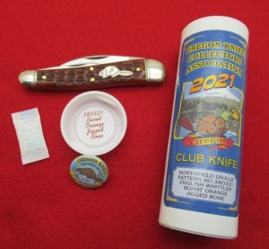 Great Eastern Cutlery 2021 Oregon Knife Collectors Ass'n Club Knife. ...........(OKCA21)
