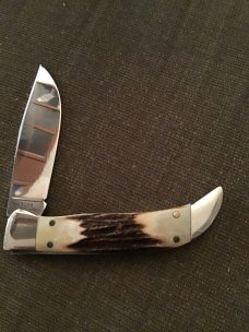 KABAR OLEANS NY SUPER FAT & GNARLY STAG GRIZZLY FOLDING HUNTER LIMITED EDITION WITH LARGE BLADE KABAR OLEANS NY SUPER FAT & GNARLY STAG GRIZZLY FOLDING HUNTER LIMITED EDITION WITH LARGE BLADE