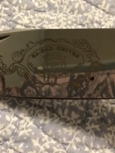 1987 KABAR OLEANS NY SMOOTH CHESTNUT BONE HANDLE GRIZZLY COLLECTORS CLUB FOLDING HUNTER KNIFE 1987 KABAR OLEANS NY SMOOTH CHESTNUT BONE HANDLE GRIZZLY COLLECTORS CLUB FOLDING HUNTER KNIFE