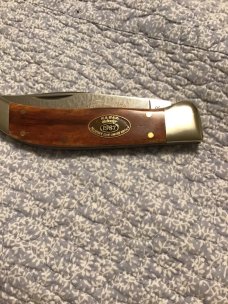 1987 KABAR OLEANS NY SMOOTH CHESTNUT BONE HANDLE GRIZZLY COLLECTORS CLUB FOLDING HUNTER KNIFE 1987 KABAR OLEANS NY SMOOTH CHESTNUT BONE HANDLE GRIZZLY COLLECTORS CLUB FOLDING HUNTER KNIFE