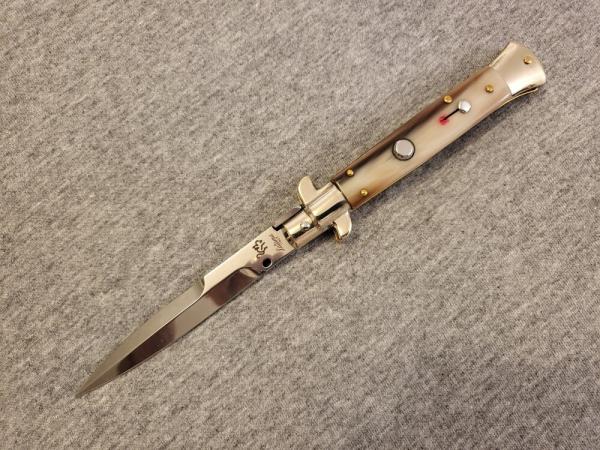 *MINT* 9" LATAMA PICKLOCK FLATGUARD French Horn Scales Italian Stiletto