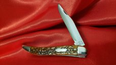 Maher & Grosh Jigged Bone Saber Cut Carbon Steel Large Powderhorn knife pre Great Eastern Near Mint Maher & Grosh Jigged Bone Saber Cut Carbon Steel Large Powderhorn knife pre Great Eastern Near Mint