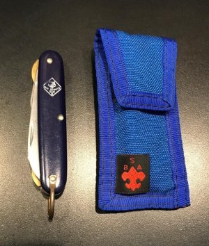 Vintage Camillus Official Cub Scouts Camper Pocket Knife + Sheath