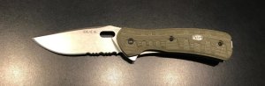 Mint Buck "Vantage Force Pro" O.D. Green Handle S30V Blade