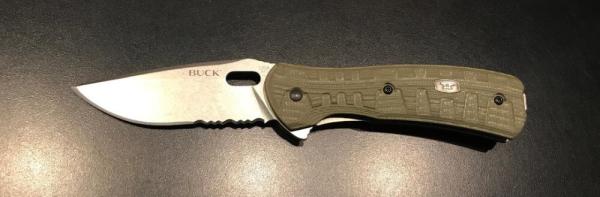 Mint Buck "Vantage Force Pro" O.D. Green Handle S30V Blade