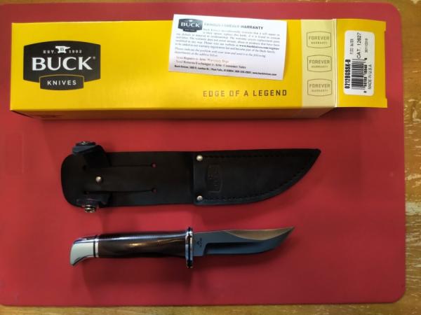 Buck 212 Ranger, Burgundy Micarta/Aluminum Handle, D2 Blade Buck 212 Ranger, Burgundy Micarta/Aluminum Handle, D2 Blade