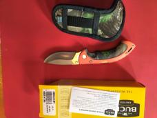 Buck 395 Omni Folding Knife, Special Project Build-Out, Orange/Camo Handle, 420HC Stainless Blade Buck 395 Omni Folding Knife, Special Project Build-Out, Orange/Camo Handle, 420HC Stainless Blade