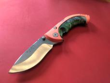 Buck 395 Omni Folding Knife, Special Project Build-Out, Orange/Camo Handle, 420HC Stainless Blade Buck 395 Omni Folding Knife, Special Project Build-Out, Orange/Camo Handle, 420HC Stainless Blade