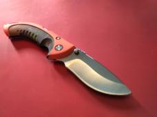 Buck 395 Omni Folding Knife, Special Project Build-Out, Orange/Camo Handle, 420HC Stainless Blade Buck 395 Omni Folding Knife, Special Project Build-Out, Orange/Camo Handle, 420HC Stainless Blade
