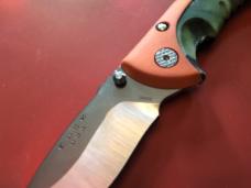 Buck 395 Omni Folding Knife, Special Project Build-Out, Orange/Camo Handle, 420HC Stainless Blade Buck 395 Omni Folding Knife, Special Project Build-Out, Orange/Camo Handle, 420HC Stainless Blade