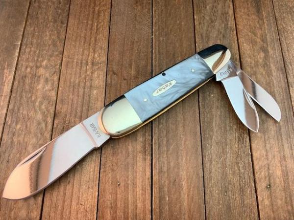 Kabar Elephant Toe Nail Black Pearl Acrylic File Worked Backsprings 1991 Kabar Elephant Toe Nail Black Pearl Acrylic File Worked Backsprings 1991
